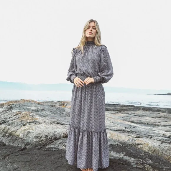 Max Studio Bohemian Maxi Dress M - Picture 3 of 8